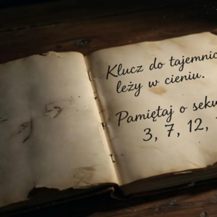 Zbliżenie na tajemnicze notatki i symbole związane z zagadkami w grze The Room